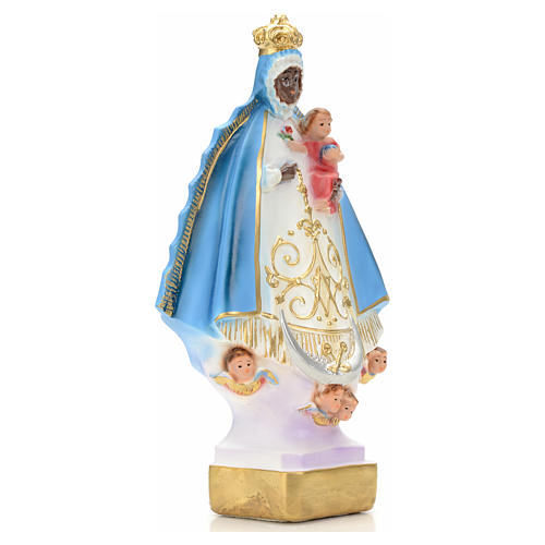 Black Virgin of Regla statue in plaster, 30 cm 3