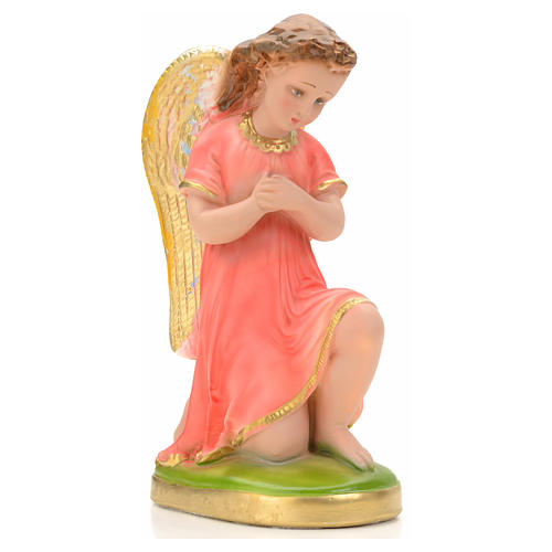 Praying angel statue in plaster, 25 cm 2