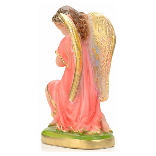 Praying angel statue in plaster, 25 cm 4