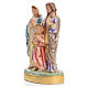 Holy Family statue in iridescent plaster 16cm s2
