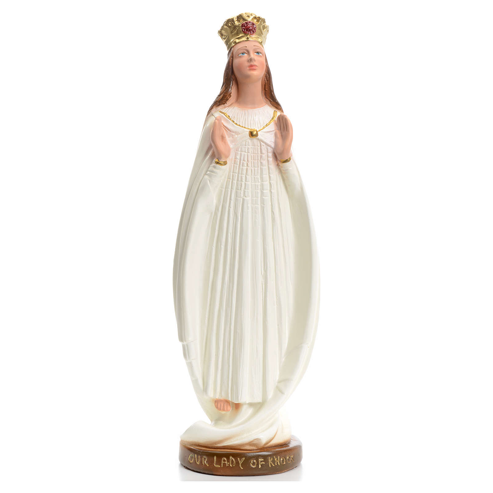 Our Lady of Knock statue in plaster 30cm online sales on HOLYART.co.uk