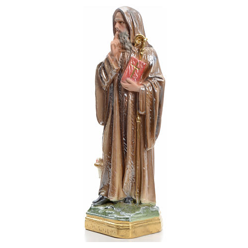 Saint Benedict statue in iridescent plaster 30cm 2