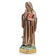 Saint Benedict statue in iridescent plaster 30cm s2