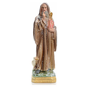 Saint Benedict statue in iridescent plaster 30cm