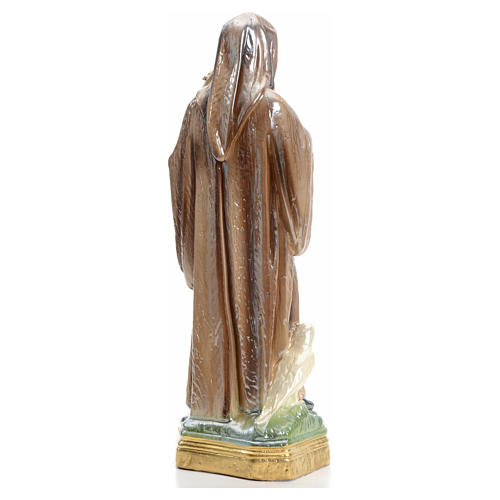 Saint Benedict statue in iridescent plaster 30cm 3