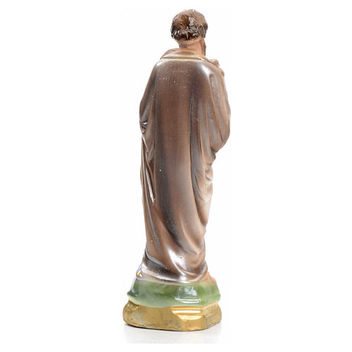 Heiliger Josef mit Kind 16cm perlmuttartigen Gips 3