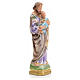 Saint Joseph and baby, statue in iridescent plaster 16cm s2