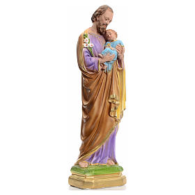 Saint Joseph statue in iridescent plaster 40cm
