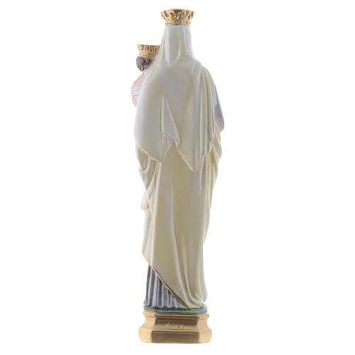 Notre Dame du Mont-Carmel plâtre perlé 40cm 4