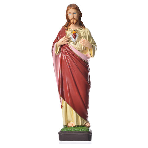 Heiliges Herz Jesu, Statue, aus bruchfestem Material, für 40 cm Krippe, AUßEN 1