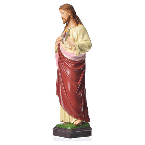Heiliges Herz Jesu, Statue, aus bruchfestem Material, für 40 cm Krippe, AUßEN 2