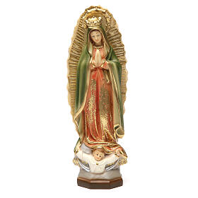 Virgen de Guadalupe 30 cm resina