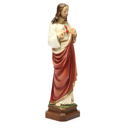 Sacro Cuore di Gesù 30 cm resina 4