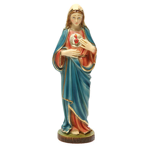 Sagrado Corazón de María 30 cm resina 1