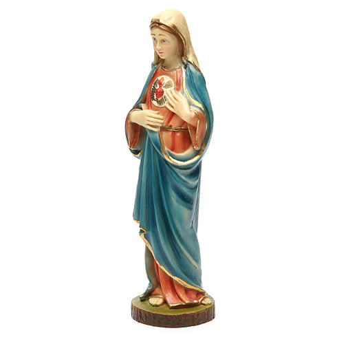 Sagrado Corazón de María 30 cm resina 2