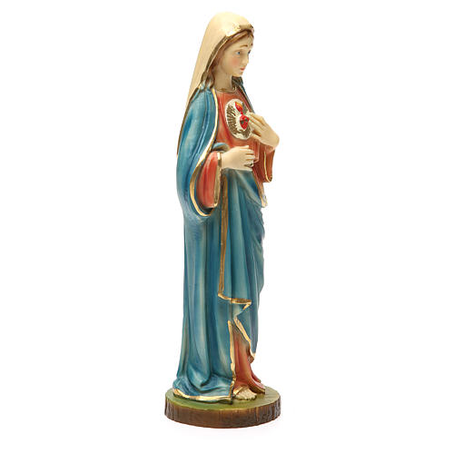 Sagrado Corazón de María 30 cm resina 4