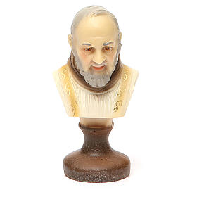 STOCK Padre Pio bust gypsum 10 cm