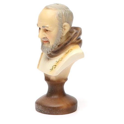 STOCK Padre Pio bust gypsum 10 cm 2