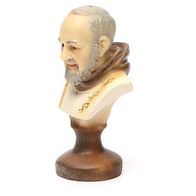 STOCK Buste Saint Pio plâtre 10 cm