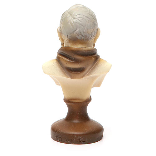 STOCK Busto Padre Pio gesso 10 cm 3