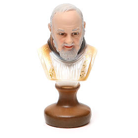 STOCK Padre Pio bust gypsum 12 cm