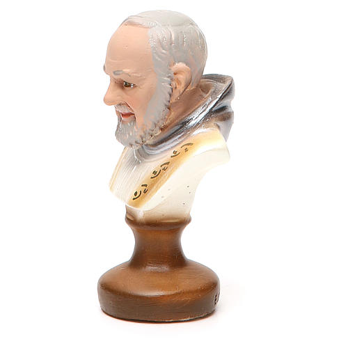 STOCK Padre Pio bust gypsum 12 cm 2