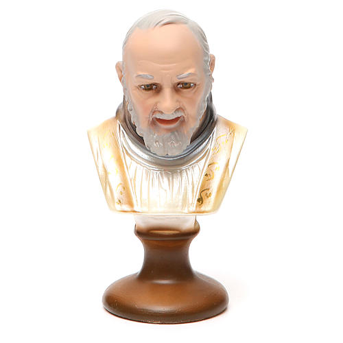 STOCK Padre Pio busto gesso 14 cm 1