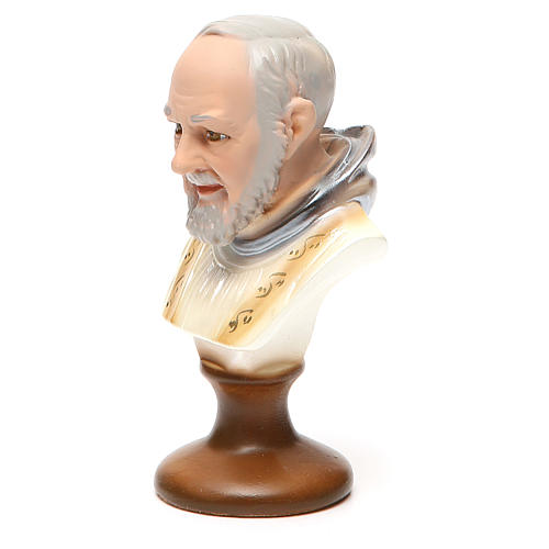 STOCK Padre Pio busto gesso 14 cm 2