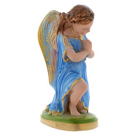 Angel in prayer with blue dress 25 cm gypsum