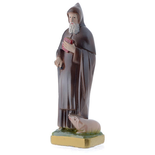 Saint Anthony the Abbot statue 20 cm in mother of pearl gypsum 2