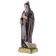 Sant'Antonio Abate 20 cm statua gesso madreperlato s2