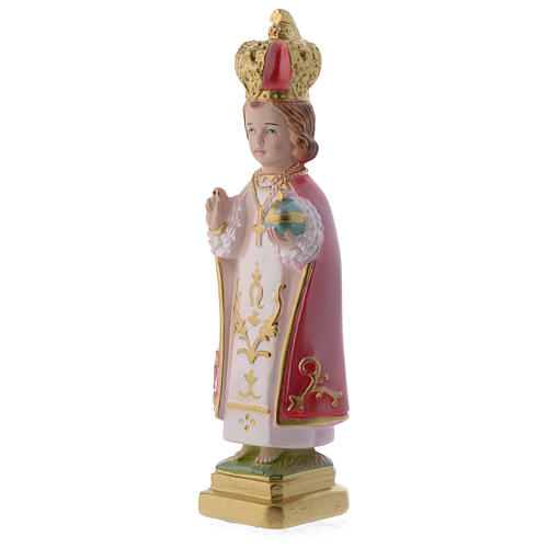 Infant Jesus of Prague statue 20 cm in mother of pearl gypsum 2
