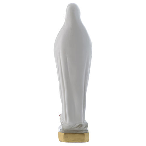 Notre-Dame de Lourdes 20 cm statue plâtre nacré 3