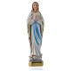 Our Lady of Lourdes statue 8 in. in mother of pearl plaster s1