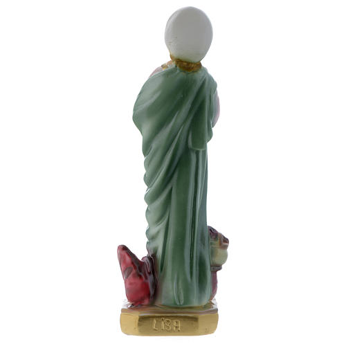 Saint Martha statue sized 20 cm in mother of pearl gypsum 3