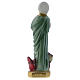 Saint Martha statue sized 8 in. in mother of pearl plaster s3