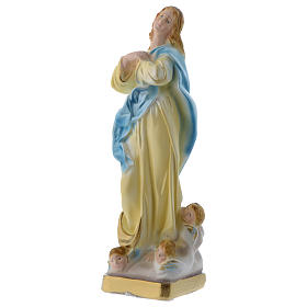 Our Lady of Murillo sized 20 cm in mother of pearl gypsum