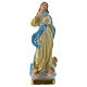Our Lady of Murillo sized 20 cm in mother of pearl gypsum s1