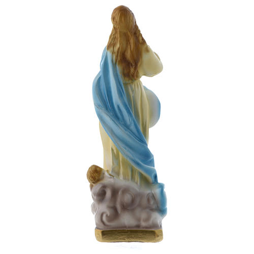 Virgen de la Asunción 20 cm Murillo yeso perlado 3