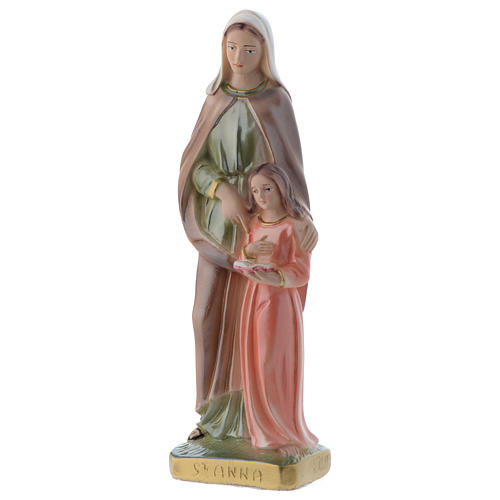 Sainte Anne 20 cm statue plâtre nacré 2