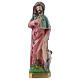 Saint Roch statue 20 cm in mother of pearl gypsum s1