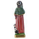 Saint Roch statue 20 cm in mother of pearl gypsum s3
