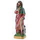 Saint Roch statue 8 inch in mother of pearl plaster s2