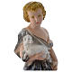Saint John the Baptist statue 12 inch in mother of pearl plaster s2