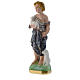 Saint John the Baptist statue 12 inch in mother of pearl plaster s3