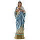 Sacré-Coeur de Marie 50 cm statue plâtre nacré s1