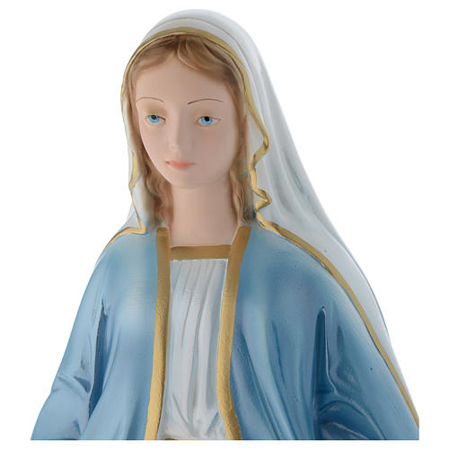 Vierge Miraculeuse 50 cm statue plâtre nacré 2