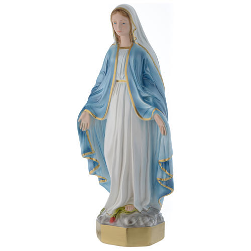 Vierge Miraculeuse 50 cm statue plâtre nacré 3