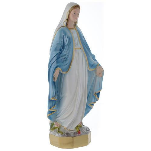 Madonna Miracolosa 50 cm statua gesso madreperlato 4