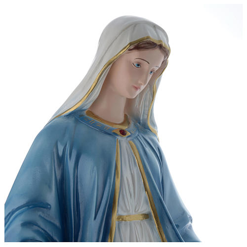 Virgen Milagrosa 60 cm yeso perlado 2